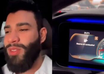 Dirigindo carro de R$ 1,7 milhão, Gusttavo Lima reclama do valor da gasolina