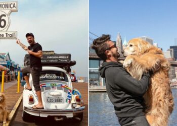 Brasileiro que viajava o mundo de Fusca morre em acidente nos EUA ao lado do seu cão