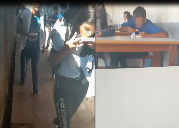 Absurdo: Alunos de Manacapuru comem com as mãos por não ter talher na escola; vídeo