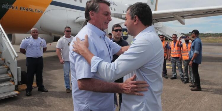 Wilson Lima recebe Bolsonaro que participa da Marcha para Jesus em Manaus