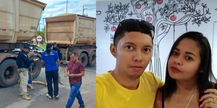 Marido mata esposa a marretadas e depois se joga embaixo de caminhão