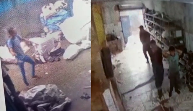 Vídeo: Em Manaus, criminosos rendem funcionários de sucataria e levam R$ 10 mil