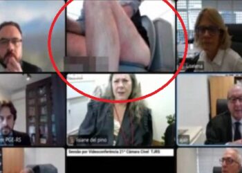 Sessão virtual do Tribunal de Justiça é suspensa após homem aparecer sentado na privada