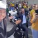 Foragido da Justiça brasileira, Allan dos Santos participa de motociata com Bolsonaro nos EUA