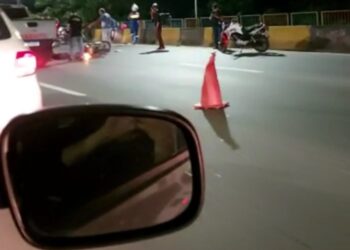 Acidente deixa mototaxista e cliente mortos na avenida das Torres