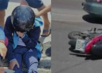 Tragédia: Menino sobrevive e vê a mãe morrer ao serem atropelados quando voltavam da escola