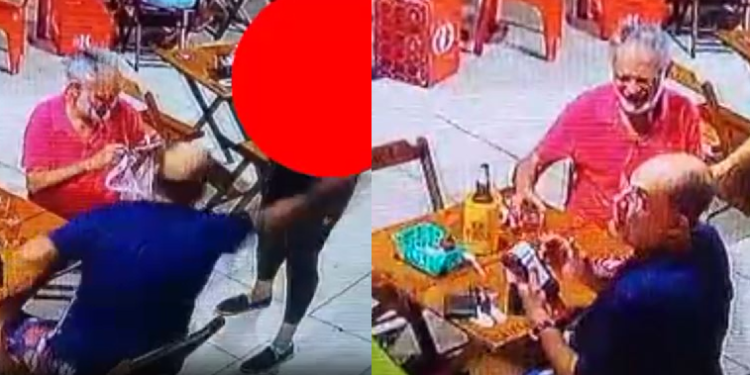 Vídeo mostra atendente em bar sendo assediada por professor da Seduc, em Manaus