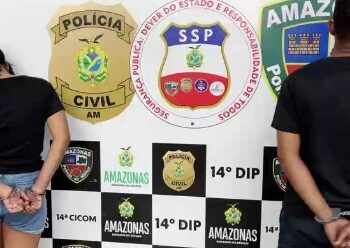 Casal do crime é preso após assaltar estudante em parada de ônibus na Zona Leste