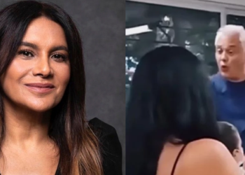 ‘Orgulho’, diz Dira Paes ao mostrar irmão, professor, dando aula com bebê de aluna no colo