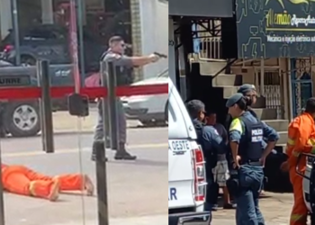 Vídeo mostra falso gari que roubou carro de mulher em Manaus sendo preso na Compensa