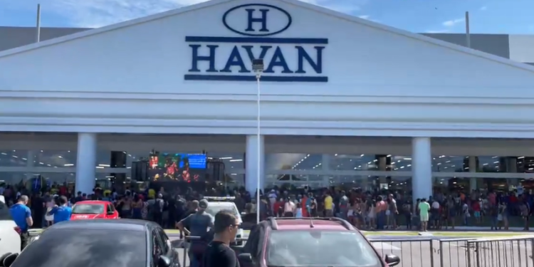 Loja Havan em Manaus já foi furtada duas vezes após sete dias da inauguração
