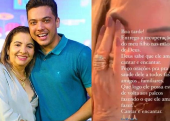 ‘Peço orações’, escreve mãe de Wesley Safadão após ele descobrir problema de saúde