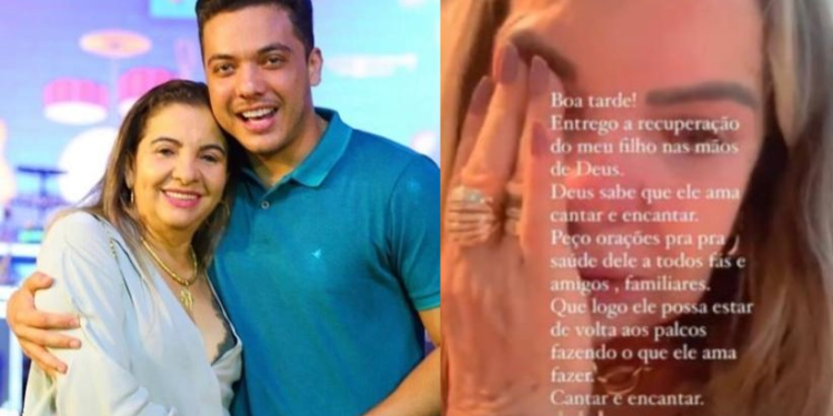 ‘Peço orações’, escreve mãe de Wesley Safadão após ele descobrir problema de saúde