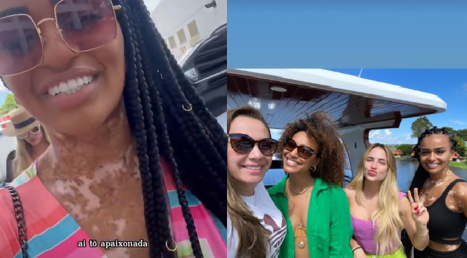 Famosos chegam em Parintins e ex-BBB Nat se derrete: ‘Tô apaixonada’