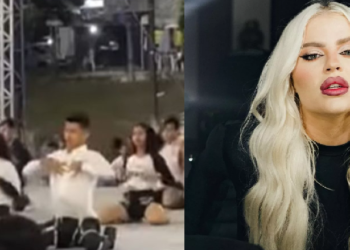 Quadrilha no CSU do P.10 dançando funk de Luísa Sonza irrita homem e cantora reage