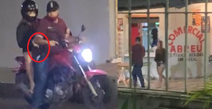 No Alvorada, ‘Ruiva do roubo’ e comparsa fazem a limpa e ela foge mostrando a arma; vídeo