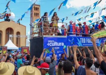 Trio Panavueiro arrasta o povo pelas ruas de Parintins nos três dias de Festival