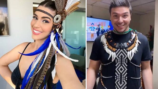 Vale night: caprichosa Vivian Amorim e marido chegam a Parintins e ela chora: ‘sou apaixonada’
