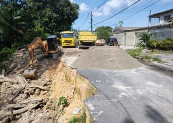 Para conter erosão, rip-rap é implantado no conjunto Jardim Primavera