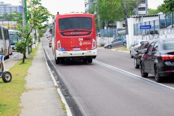 Atenção motorista: Faixa azul volta a ser exclusiva para transporte coletivo, em Manaus
