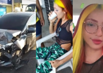 Susto: Ruivinha de Marte sofre acidente de carro na tarde deste sábado, em Manaus