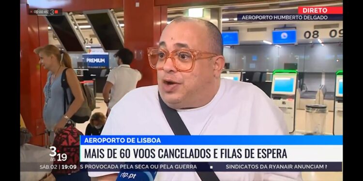 Brasileiro reclama de voo cancelado a repórter: ‘Mesma cueca há seis dias. Suvaco fedendo’; vídeo