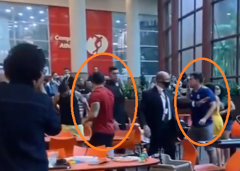 Confusão e pancadaria agitam praça de alimentação do shopping Manauara após suspeita de roubo; veja o vídeo