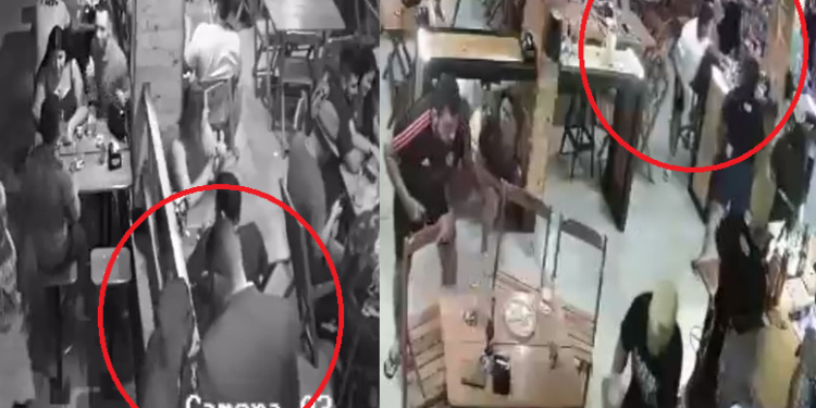 Assassino que matou rapaz em choperia falou com o segurança antes de entrar no local; vídeo