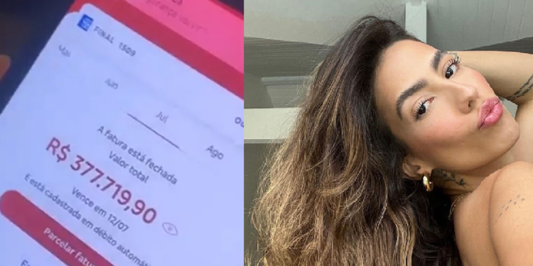 Influenciadora mostra a fatura de R$ 377 mil do cartão de crédito e dispara: ‘Como vou pagar?’