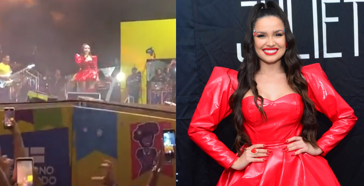 Enquanto público grita ‘Lula, Lula’, Juliette dá pulinhos no show e diz: ‘É sobre isso’; vídeo