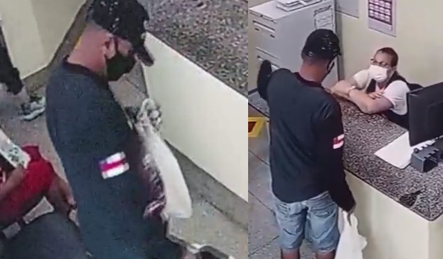 Vídeo: Homem se passa por paciente e anuncia assalto em UBS no Japiim; uma criança viu tudo