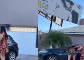 Esposa fica ‘tiririca’ ao encontrar marido em motel de Manaus com a outra; vídeo