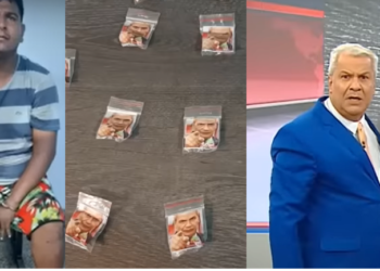 Sikêra Jr fica revoltado ao saber que venezuelano vendia drogas personalizadas com a foto dele