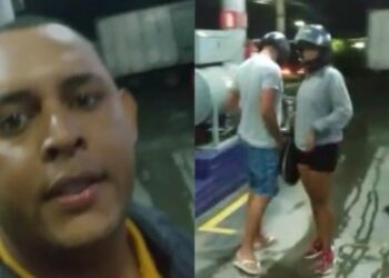 ‘Essa rabo pôdi’, diz traído ao flagrar esposa saindo do motel com o amante; vídeo