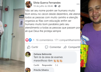 Paciente agradece tratamento de vigilante do FCecon e emociona web: ‘Atende com carinho’