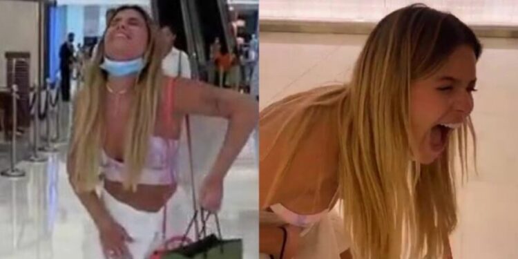 Após passar mal por segurar ‘pum’, Viih Tube se mija toda dentro de shopping