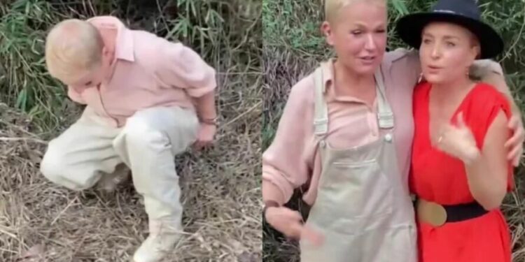 Vídeo: Angélica flagra Xuxa fazendo o número 2 no mato: ‘O que é isso, amiga?’