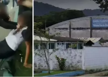 Em briga de adolescentes na escola, diretora tenta apartar e acaba apanhando