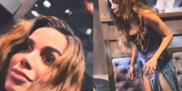 Vídeo: completamente chapada, Anitta trava após festa nos EUA