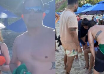 Policiais do Amazonas salvam vida de casal que se afogou em praia do Nordeste