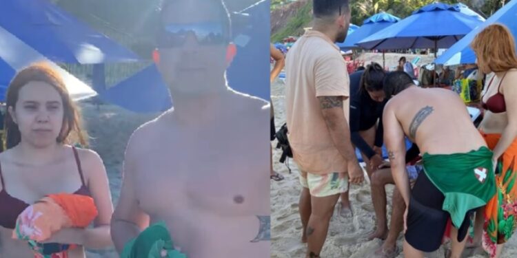 Policiais do Amazonas salvam vida de casal que se afogou em praia do Nordeste