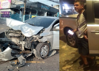 Vídeo: Major da Rocam que detonou carro após batida teria enchido a cara de álcool