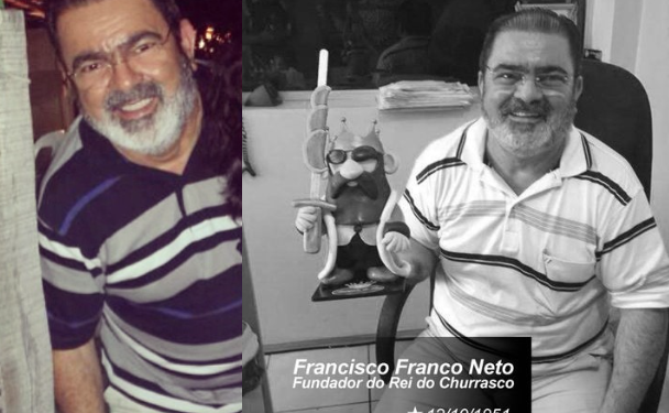 Luto: Empresário que fundou o restaurante Rei do Churrasco morre aos 72 anos