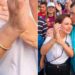 Em campanha no Jorge Teixeira, esposa de Braga desfila com pulseira de luxo