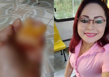 Vídeo: Cobradora é esfaqueada e quase perde os dedos durante assalto a ônibus em Manaus