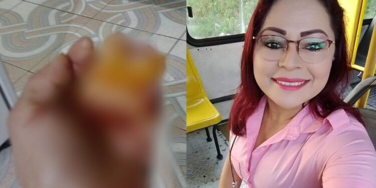 Vídeo: Cobradora é esfaqueada e quase perde os dedos durante assalto a ônibus em Manaus