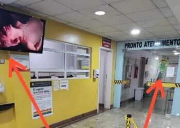 Hospital da PM fica com a TV ligada e acaba transmitindo filme erótico em sala de espera