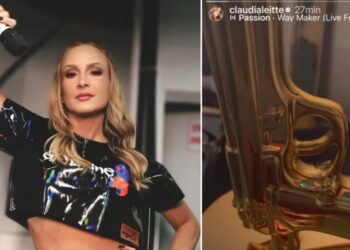 Claudia Leitte é cancelada após publicar foto de arma e Bíblia e se explica: ‘foi presente’