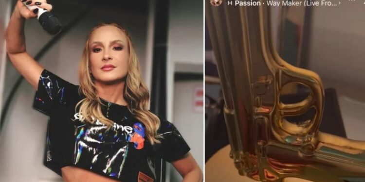 Claudia Leitte é cancelada após publicar foto de arma e Bíblia e se explica: ‘foi presente’