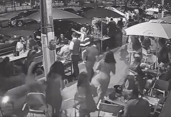 Clientes saem correndo de bar ao confundirem corrida de crossfiteiros com arrastão; veja o vídeo
